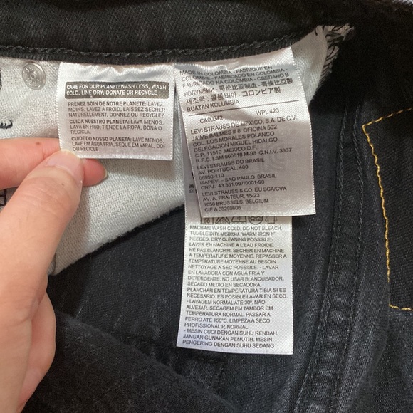 Levi’s 514 W29 L32 Black Denim Jeans - Picture 7 of 15